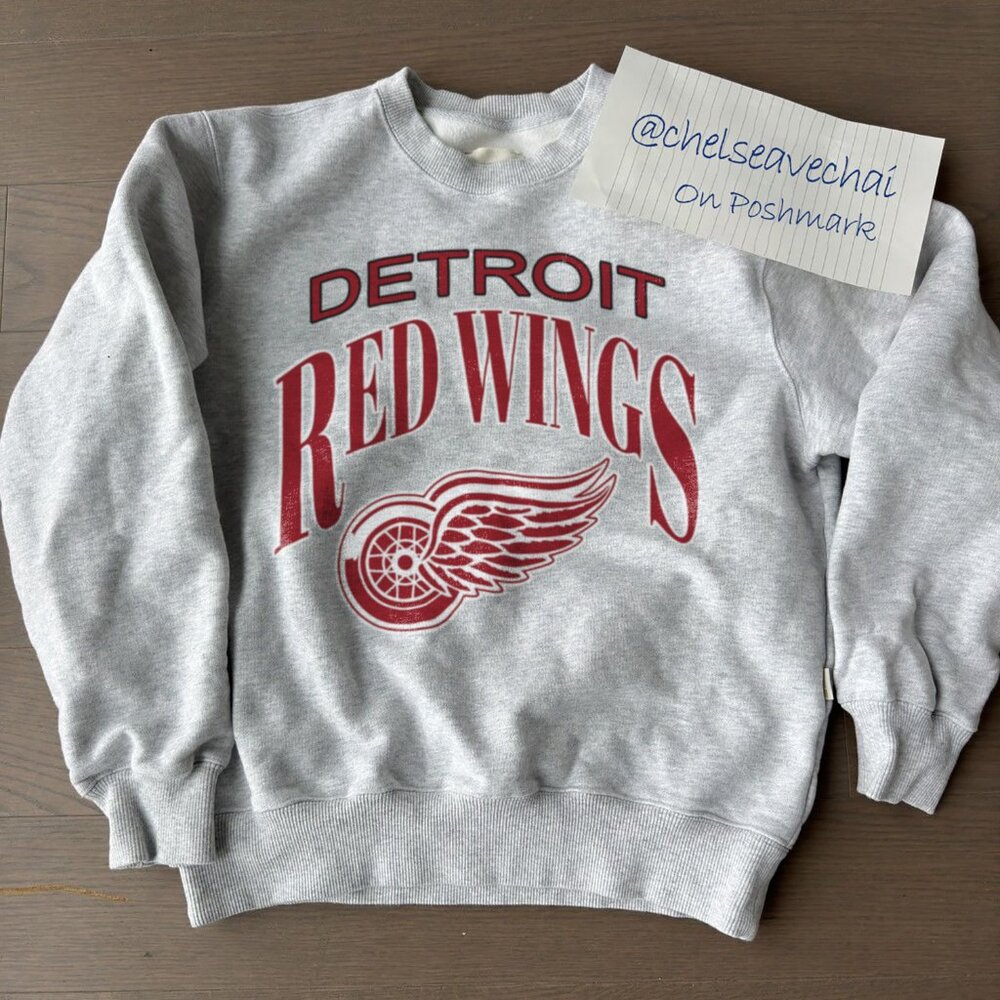 Vintage 90s Detroit Red Wings Hockey Sweatshirt, Detroit Red Wings Unisex Shirt